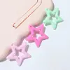 Acrílico Cortado Estrella de Cinco Puntas Móvil Teléfono Llave de Estrella Grande DIY Accesorios para el Cabello Colgante Colgante Joyería Accesorios Decorativos