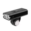 Farol de Bicicleta de Liga de Alumínio de Alto Brilho Recarregável por USB Conjunto de Luz Dianteira e Traseira para Bicicleta de Montanha e Estrada
