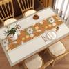 Toalha de Mesa Estilo Chinês Novo em Couro Sala de Estar Doméstico À Prova d'Água e Óleo Sem Lavar Base para Mesa de Centro de Madeira Maciça Toalha de Mesa Estilo Chinês Clássico