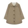 Jaqueta corta-vento estilo capa Ruyi Sydney Design Casual Solta Gola alta Feminina Comprimento médio Xale Outwear