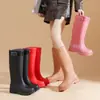 Comércio Exterior Moda Japonesa e Coreana Galochas de Cano Alto para Mulheres, Botas de Água para Adultos, Botas de Neve Impermeáveis de Cano Alto Antiderrapantes para Uso Externo, Estilo Quente Transfronteiriço