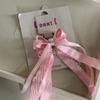 Pinza para el cabello de lazo a cuadros rosa para niña, dulce, linda, par de clips, combina con todo, flequillo, par de accesorios para el cabello, nuevo estilo