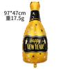 Taça de Champanhe Grande Balão de Alumínio Garrafa de Vinho Festival da Primavera Dia de Ano Novo Casamento Decoração de Festa de Aniversário Balão de Filme de Alumínio