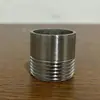 Acero inoxidable 304 de una sola cabeza con rosca exterior pasante para tubería de agua, soldadura de rosca exterior a unión de rosca exterior, soldadura en vivo, venta al por mayor