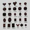 Lote Inteiro de Brilhantes Ornamentos de Diamante Imitação Chineses com Formato Especial e Base Pontiaguda para Nail Art de Alta Qualidade K9 Rosa Seco Multifacetado Formato de Ninho de Pássaro