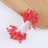 5mm Colorido Espuma Rosa Estames Flor Dupla Face Miolo Flor Embrulhado Flor DIY Artificial Estilo Antigo Estame Flor Grampo Joia Material