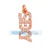 M22 novo pingente de cobre puro micro-incrustado Sonho de Amor Feliz Chefe Feliz letra feliz