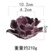 Suporte de Vela de Cerâmica Pintado à Mão com Flor Transfronteiriço Amazon Velas Perfumadas Estilo Nórdico Fofo Jantar à Luz de Velas Restaurante