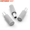 Hengge M10 * 1 rosca externa 5 micras filtro sinterizado de polvo de acero inoxidable metal poroso filtro gas-líquido piedra de aireación