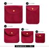 Bolsa de Joias de Veludo com Fivela Dourada, Bolsa com Tampa Flip-Top para Armazenamento de Joias, Logo Personalizado, Bolsa para Embalagem de Item Colecionável, Fornecimento Direto do Fabricante