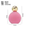 Botella de Perfume de Vidrio Flocado 100ml Botella Pequeña Recargable de Vidrio Transparente Botella con Atomizador Vacía al por Mayor Botella Vacía con Tapa de Perfume Flocada