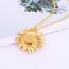 Nuevo collar minimalista de girasol para mujer, bonito colgante de planta de Joker con girasol, fabricantes al por mayor