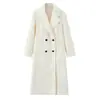 Pb&Za Suministro Transfronterizo Invierno 2025 Nuevo Estilo Europeo y Americano Moda Solapa Manga Larga Holgada Suave Chaqueta Exterior