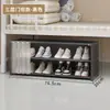 Sapateira Simples para Dormitório Armazenamento Sob a Cama À Prova de Poeira Multicamadas Doméstico Pequeno Estreito Sob a Mesa Armário de Sapatos Entrada Novo Modelo 2024