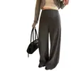 Pantalones de maternidad para otoño, pantalones rectos de pierna ancha, nuevo modelo 2026, no aprietan durante el embarazo, leggings casuales para mujer
