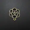 Acessórios de Joias DIY de Liga com Gotejamento de Óleo Pingente de Flor de Cinco Pétalas Rosa Acessórios de Cabelo Brincos Pingente Decorativo de Colar