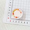 Plato de corona de flores pequeñas de simulación plato de comida creativo juguete de comida de dibujos animados hecho a mano DIY accesorios de joyería pegamento de crema resina pequeños accesorios material