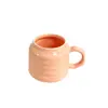 [Design de Amostra Profissional] Caneca Estilo Creme com Padrão Ondulado, Tampa e Canudo, Conjunto em Caixa de Presente, Caneca de Presente para Meninas, Processamento