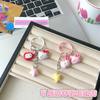 Combinación variada de estrellas gatito círculo llavero colgante de bolso pareja novias sorpresa llavero regalo de cumpleaños