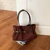 Bolsa de Suede y Felpa Retro de Nicho Otoñal para Mujer 2026 Nueva Popular Bolsa Tote Gran Capacidad para Viajes Diarios Bolso de Hombro