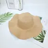 Sombrero de paja sombrero de placa ligera sombrero en bruto punto turístico sombrero de ola de calor fábrica directa sombrero DIY sombrero de sol de verano sombrero fresco