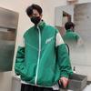 Jaqueta estilo americano de Hong Kong masculina primavera e outono tendência juvenil de alta qualidade sentido Ruan Shuai marca de moda à prova de vento jaqueta impermeável