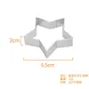 En Stock Anillo Perforado de Acero Inoxidable 430 Forma de Estrella para Tarta Anillo de Mousse Francés Anillo para Tarta de Queso Molde de Estrella de Cinco Puntas para Hornear