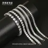 Pulsera de Tenis Niche de Acero Inoxidable Joyería para Hombres, Lujo Ligero Niche Completa de Diamante Circonita Pulsera Apilable Acero de Titanio
