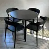 Mesa de Balcón para Exteriores, Mesa Redonda Pequeña de Acero al Carbono Resistente al Sol y la Lluvia para Patio Exterior, Jardín, Tienda de Té con Leche, Uso en Exteriores