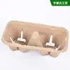 Portavasos para Llevar Taza de Café Base para Bebida de Té de Leche Portavasos Doble Profundizado Portavasos Doble Desechable de Pulpa Degradable