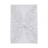 Selección de color Estilo mariposa Regalo Creativo europeo Invitación Papel perlado de doble cara Festival Postal calada Boda