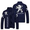 Jaqueta Externa Masculina Gola Alta Primavera e Outono Personalidade Jovem Estampa de Logo de Carro Casual Esportiva Jaqueta Baseball