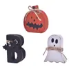 Decoraciones de Halloween Transfronterizas Adornos de Fantasma Boo Decoraciones de Bandeja de Madera Decoraciones del Festival de Fantasmas Nuevos Productos Transfronterizos