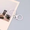 Fivela de Oito Colorida Pintada Anel Plano Fecho Lagosta Conjunto de Três Peças Chaveiro Figura de Boneca DIY Fivela de Oito Anel de Oito