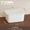 Almacenamiento Varios Cajón de Escritorio Plástico Cocina Caja de Almacenamiento Grande Organizador de Cosméticos Cesta Caja Pequeña de Almacenamiento para el Hogar con Tapa