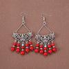 Brincos artesanais estilo étnico boêmio retrô brincos de franja elegantes para mulheres brincos longos personalizados da Tailândia
