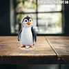 Impresión Plana Transfronteriza 2D Plano Rotación de 360 Grados Escena de Nieve Casa de Pingüinos Decoración de Escritorio Interior y Exterior Festival
