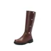 Botas de Cano Alto Estilo Novo com Múltiplos Estilos de Uso, Botas de Cano Alto, Botas de Motociclista de Salto Baixo, Tamanho Grande 40-50, Botas de Comércio Exterior
