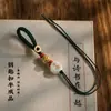 Llavero Semi-Terminado de Cuerda Tejida a Mano Accesorios para DIY, Colgante de Joyería de Cuerda Trenzada Estilo Retro Chino, Artesanías Estilo Tíbet