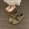 Sapatos Mary Jane Redondos com Fivela e Tachas Estilo Fada para Mulheres, Novo Modelo Primavera 2026, Sapatos de Salto Baixo Suaves e Elegantes para Noite