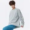 Camisetas de manga larga con bloques de color de moda para otoño e invierno para hombres y mujeres, adecuadas para primavera y otoño, tops holgados estilo americano para deportes al aire libre