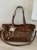 Bolsa Casual Retro de Gran Capacidad, Bolso Tote de Moda con Nueva Textura, Bolso de Hombro de Gran Capacidad para Mujer Invierno 2025