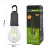 Luz Ambiente Solar de LED para Camping ao Ar Livre, Luz Recarregável para Barraca de Rua, Lâmpada de Filamento de Tungstênio, Luz com Gancho para Barraca