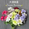 Gerbera Simulada de 5 Cabezas Salón de Bodas Pantalla para el Hogar Accesorios de Fotografía Diseño de Escena Guirnalda de Flores de Mano
