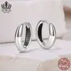 Brincos Lisos Prateados Aifule Estilo Ins Minimalista Brincos Joias em Prata Esterlina S925 Brincos para o Trabalho Joias