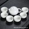 Recepção Conjunto de Chá Pequeno Doméstico Estilo Japonês Sala de Estar Simples Escritório Conjunto de Chá Kung Fu Xícara de Chá de Cerâmica Bule Bandeja de Chá