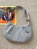 2025 Nuevo Bolso Dumpling Bolso de Mujer Lulu Estilo Japonés Color Puro Simple Bolso de Hombro Ligero Bolso de Tela Gran Capacidad Bolso Bandolera