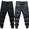 Pantalones cargo para hombre, pantalones de trabajo casuales de moda, pantalones de trabajo de ajuste holgado estilo jogger de moda para primavera y otoño para hombre