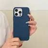 Funda de Teléfono con Patrón de Cuero Romboidal Adecuada para iPhone16Promax Personalidad 15PRO Resistente a Caídas 14 Moderna 13 Color Sólido
