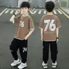 Conjunto de Ropa de Verano para Niños 2026 Nuevo Elegante Infantil Verano Casual Dos Piezas Delgado para Niños Moderno
